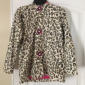 Brown Leopard Raincoat -  Girls